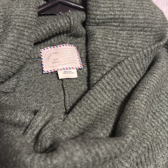 Anthropologie  Postmark green boxy sweater small - Picture 2 of 7
